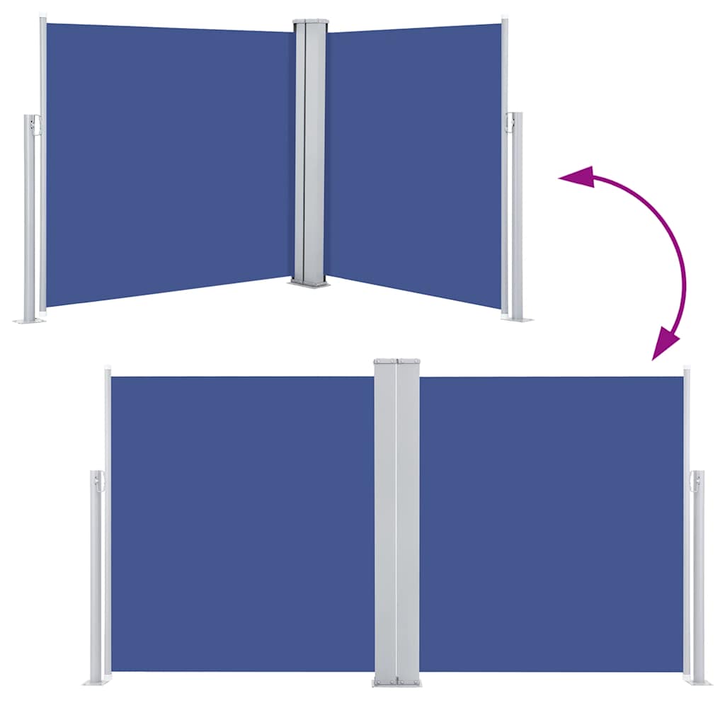 Side Awning | Blue | 100% polyester with PU coating | 100x600 cm