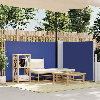 Retractable Side Awning Blue 100x600 cm