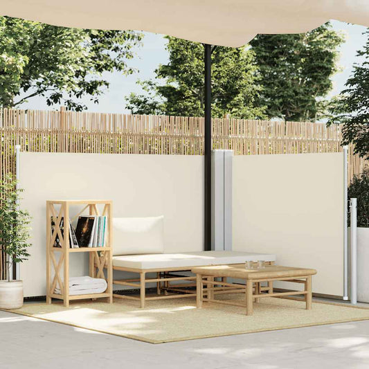 Retractable Side Awning Cream 120x600 cm