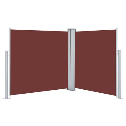Retractable Side Awning Brown 120x600 cm