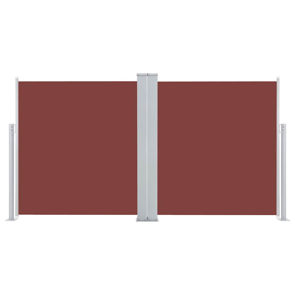 Retractable Side Awning Brown 120x600 cm