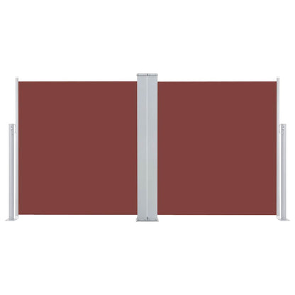 Retractable Side Awning Brown 120x600 cm