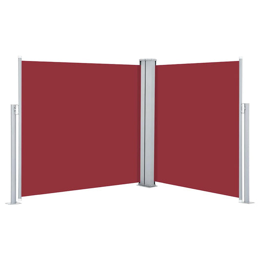 Retractable Side Awning Red 120x600 cm