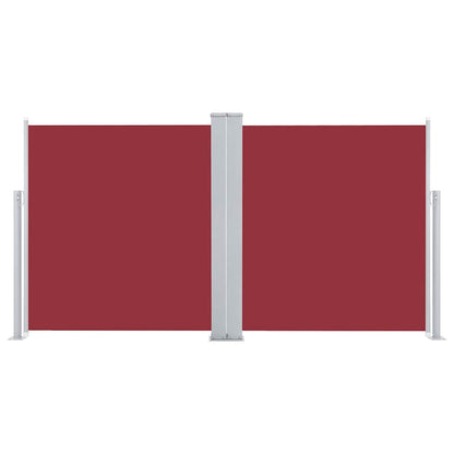 Retractable Side Awning Red 120x600 cm