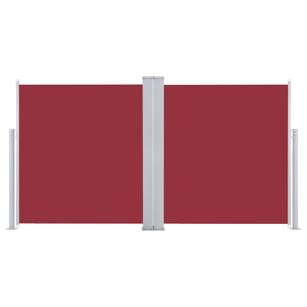 48453 vidaXL Retractable Side Awning Red 120x600 cm