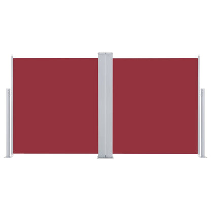 48453 vidaXL Retractable Side Awning Red 120x600 cm