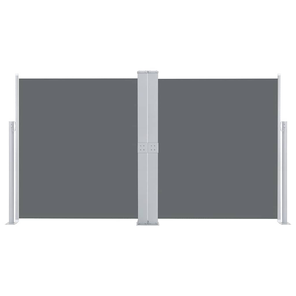 Retractable Side Awning Anthracite 140x600 cm