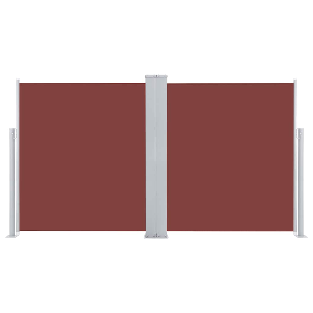Retractable Side Awning Brown 140x600 cm