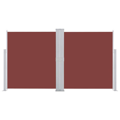 48457 vidaXL Retractable Side Awning Brown 140x600 cm
