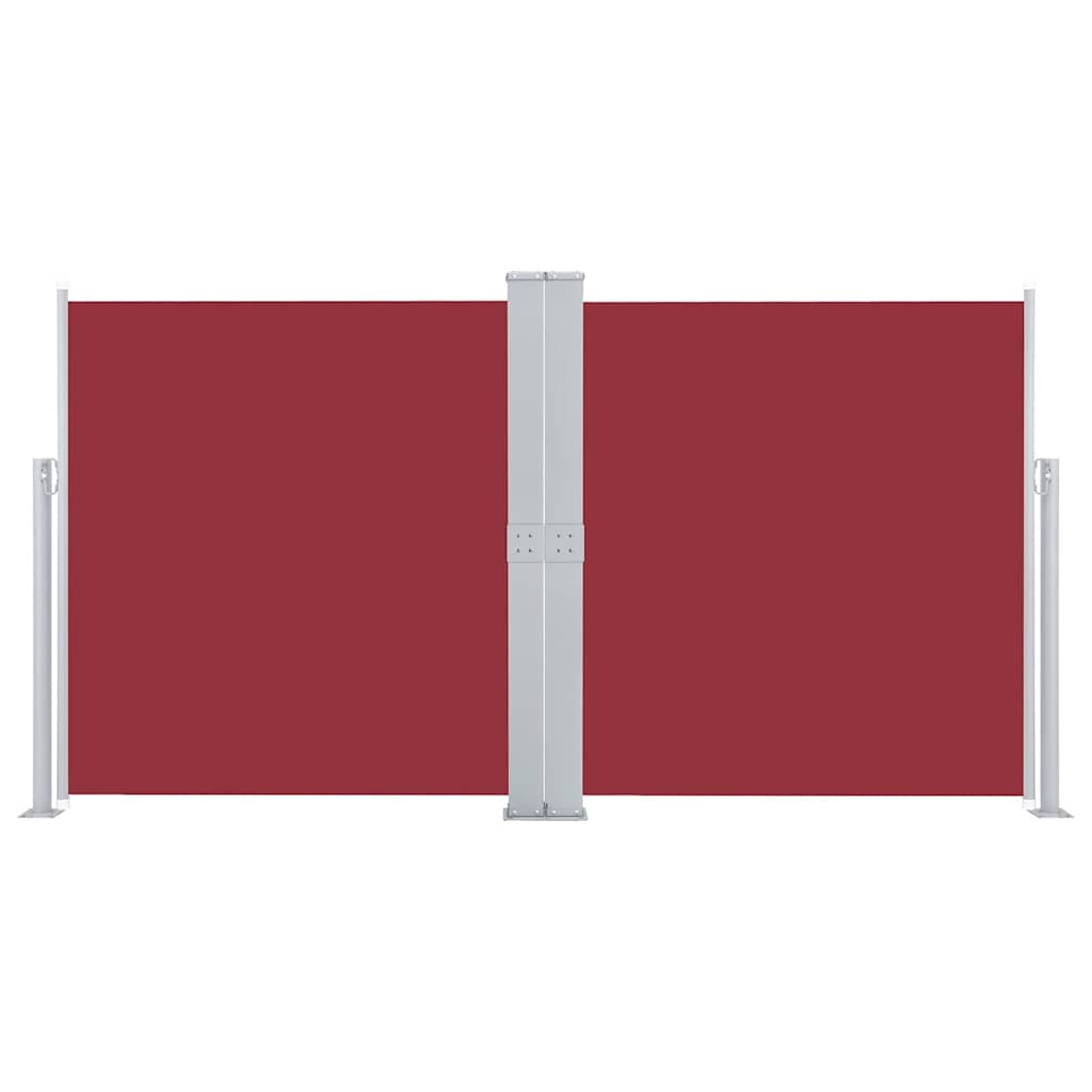 Retractable Side Awning Red 140x600 cm