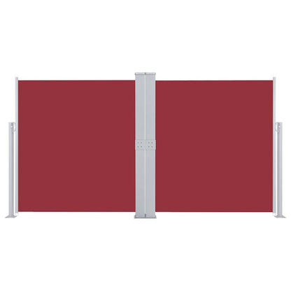 Retractable Side Awning Red 140x600 cm
