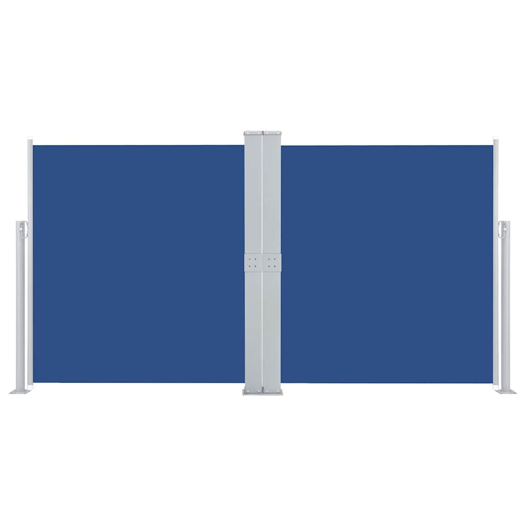 Retractable Side Awning Blue 160x600 cm