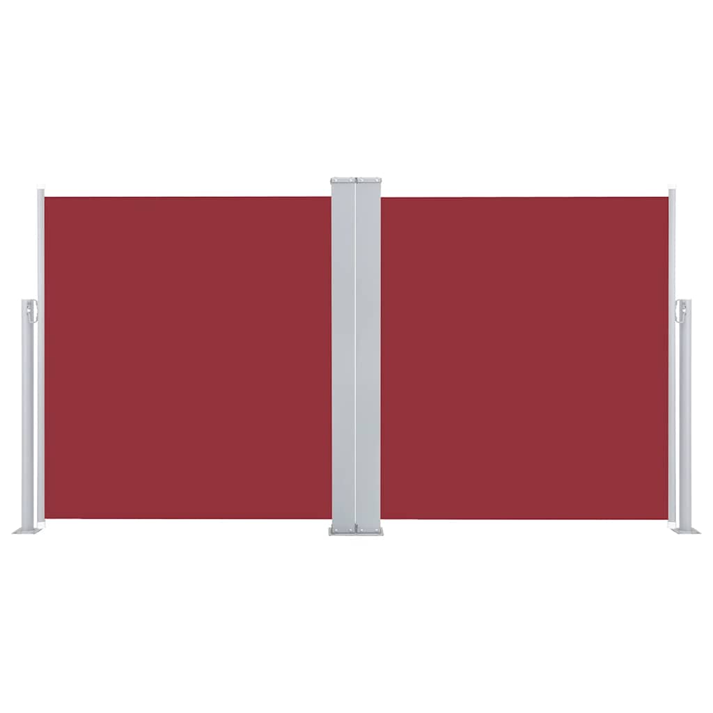 Retractable Side Awning Red 160x600 cm