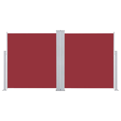 Retractable Side Awning Red 160x600 cm