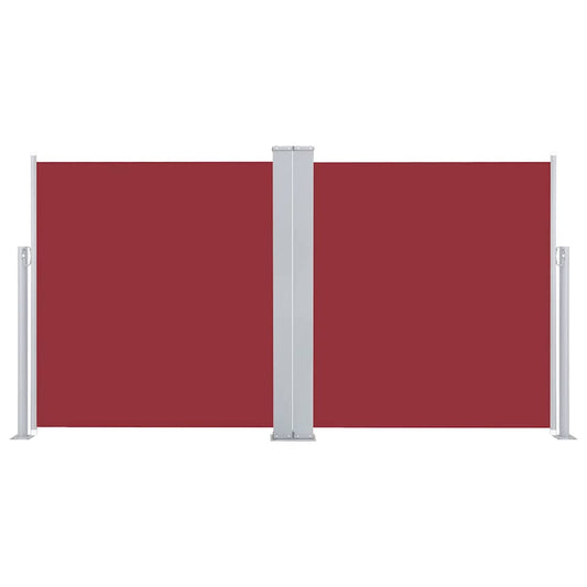 Retractable Side Awning Red 160x600 cm
