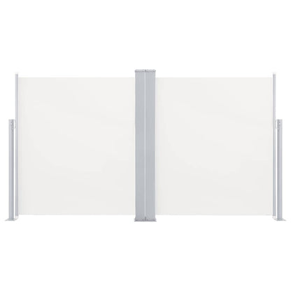 Patio Retractable Double Side Awning 170x600 cm Cream