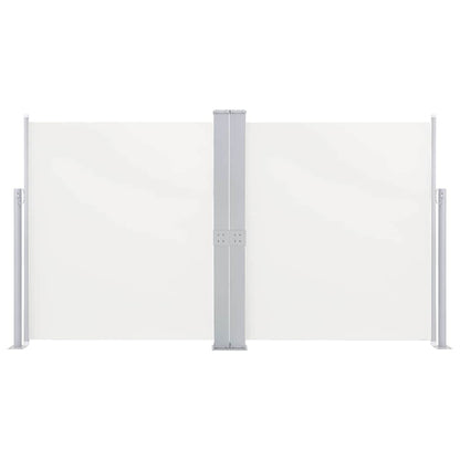 Patio Retractable Double Side Awning 170x600 cm Cream