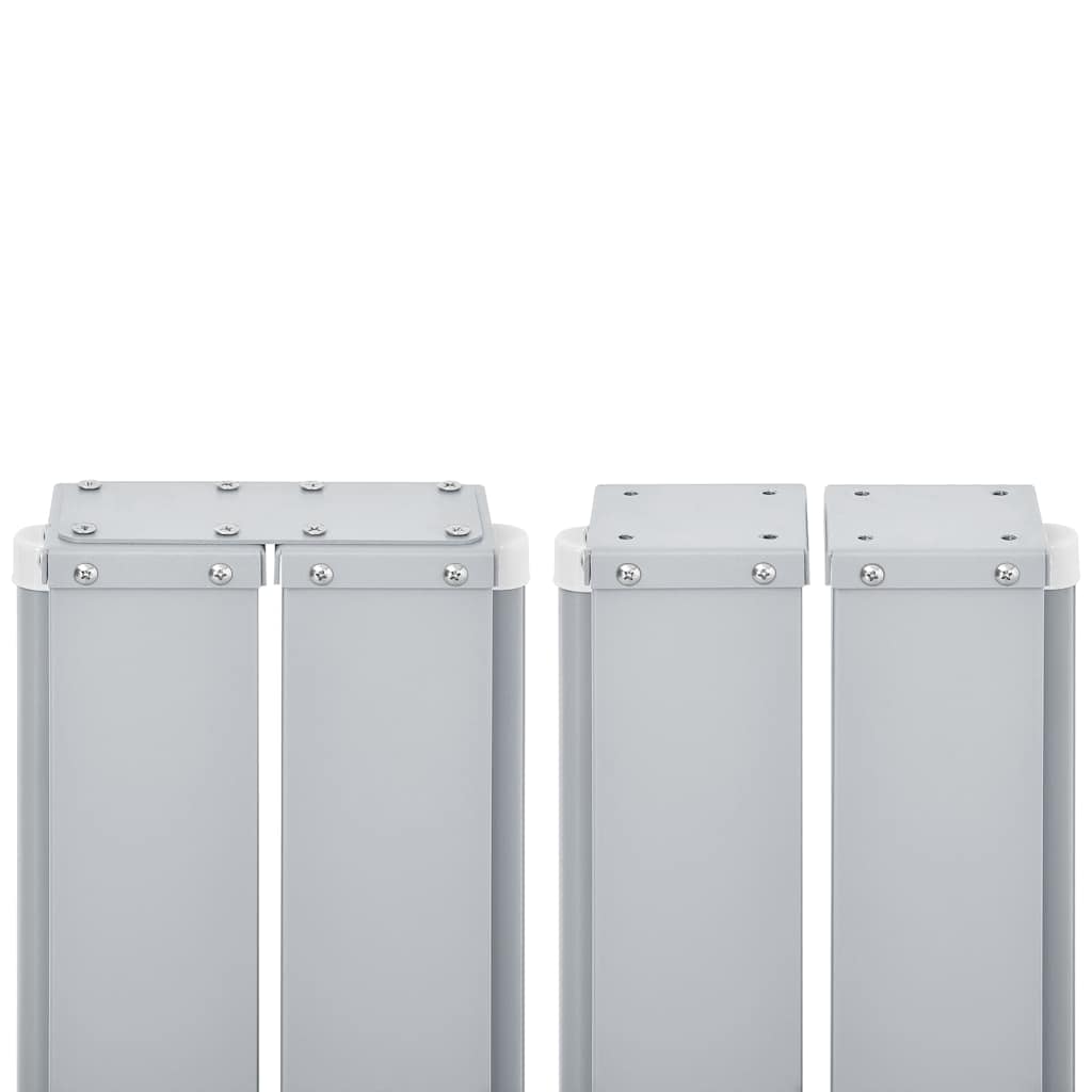 48473 vidaXL Retractable Side Awning Cream 100x1000 cm