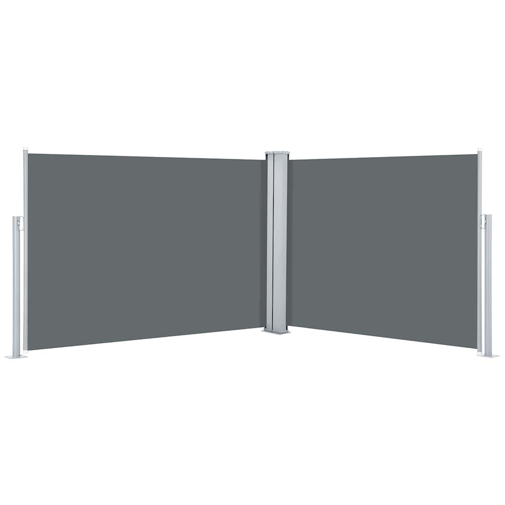 Retractable Side Awning Anthracite 100x1000 cm
