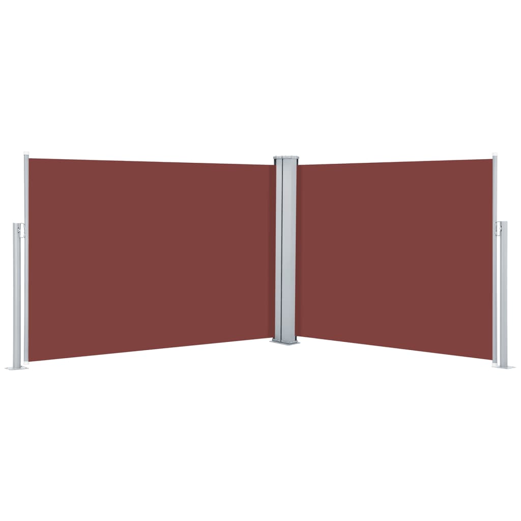 Side Awning | Brown | Polyester | Large | Retractable | Modern