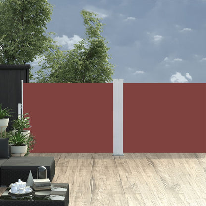 Side Awning | Brown | Polyester | Large | Retractable | Modern
