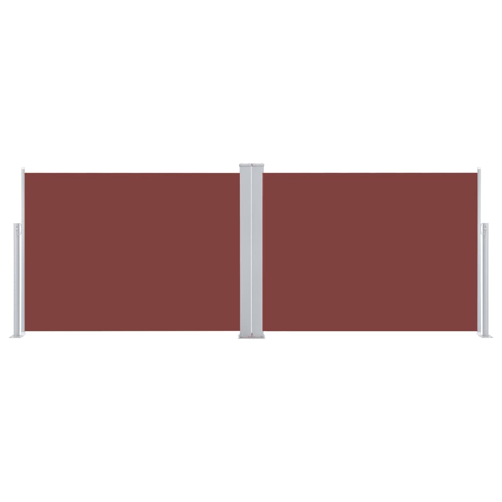 Side Awning | Brown | Polyester | Large | Retractable | Modern