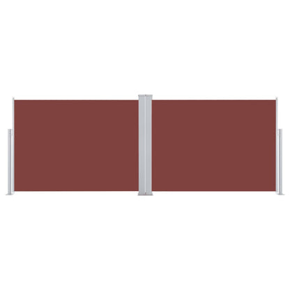 Side Awning | Brown | Polyester | Large | Retractable | Modern