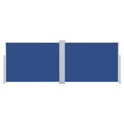 48476 vidaXL Retractable Side Awning Blue 100x1000 cm