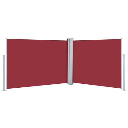 48477 vidaXL Retractable Side Awning Red 100x1000 cm