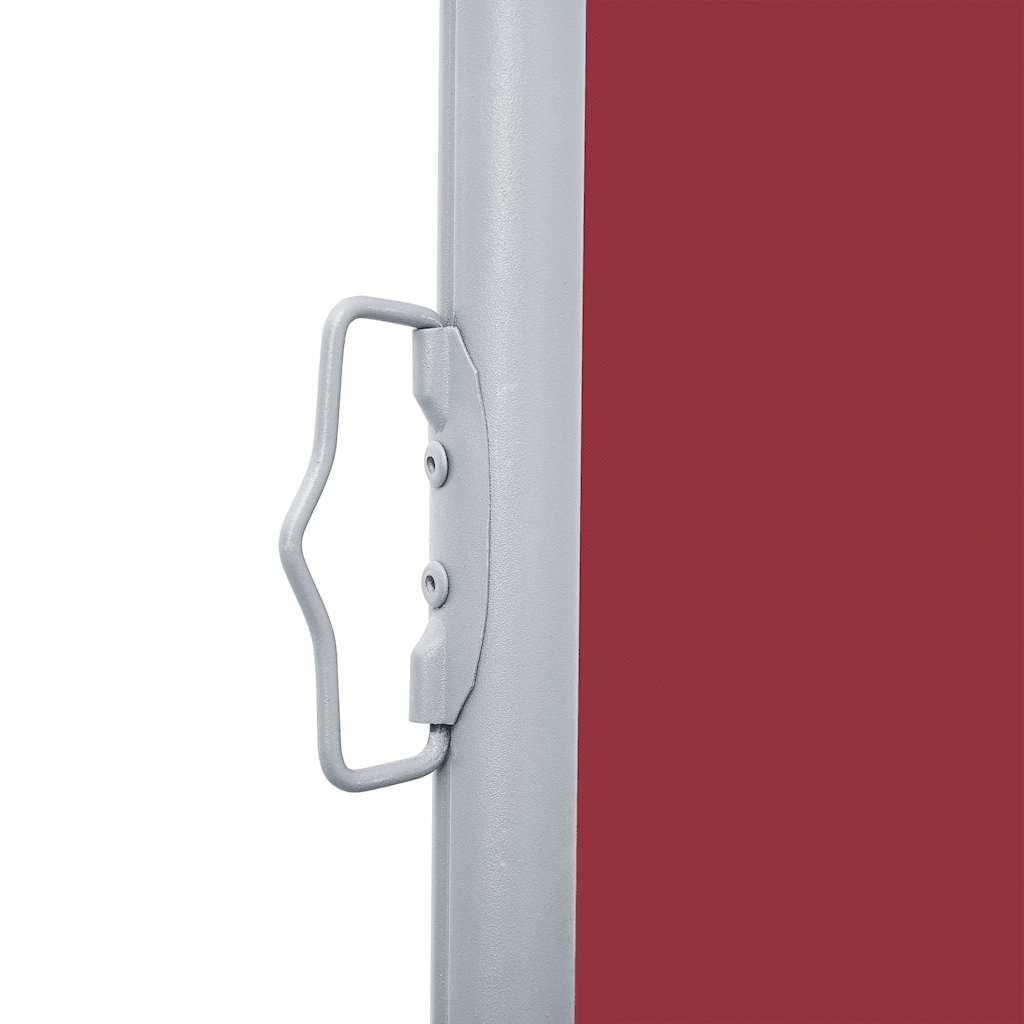 48477 vidaXL Retractable Side Awning Red 100x1000 cm