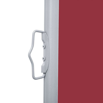 48477 vidaXL Retractable Side Awning Red 100x1000 cm