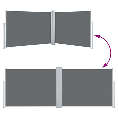 Retractable Side Awning Anthracite 120x1000 cm