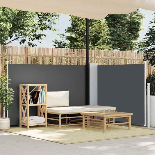 Retractable Side Awning Anthracite 120x1000 cm