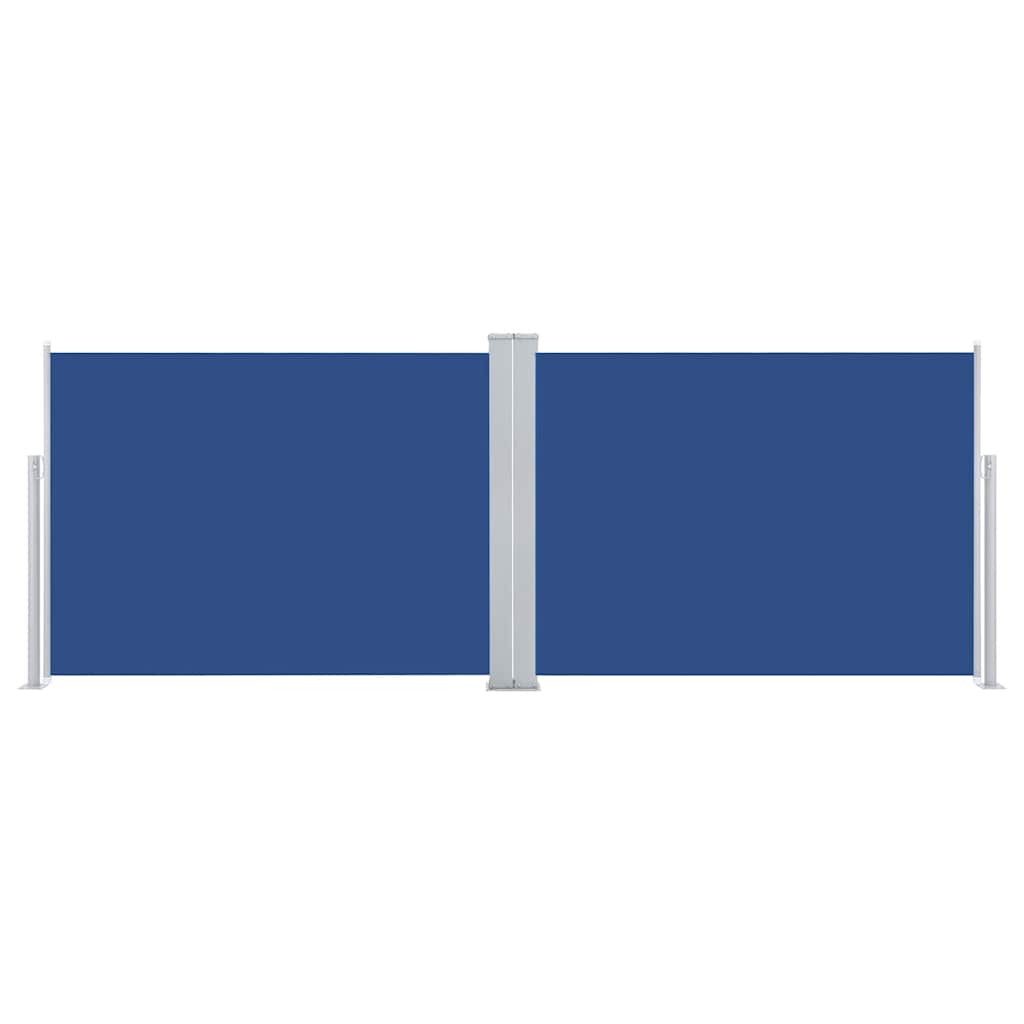 Retractable Side Awning Blue 120x1000 cm