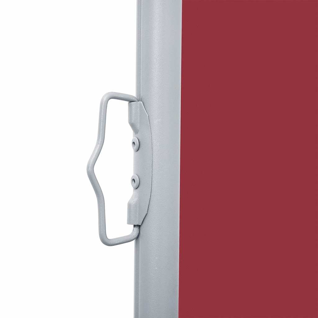 48483 vidaXL Retractable Side Awning Red 120x1000 cm