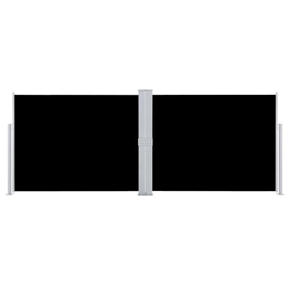 Retractable Side Awning Black 140x1000 cm