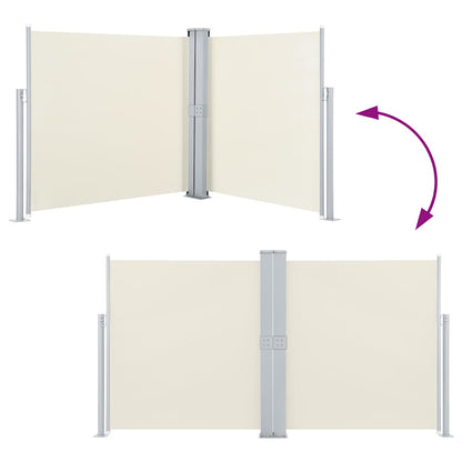 Retractable Side Awning Cream 140x1000 cm