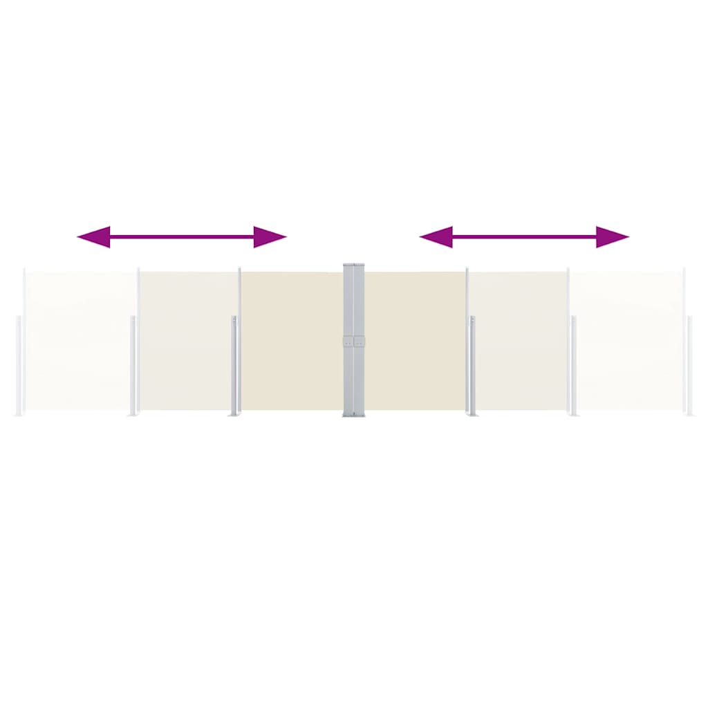 Retractable Side Awning Cream 140x1000 cm