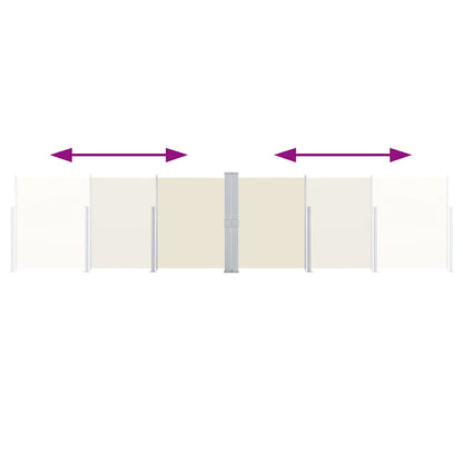 Retractable Side Awning Cream 140x1000 cm