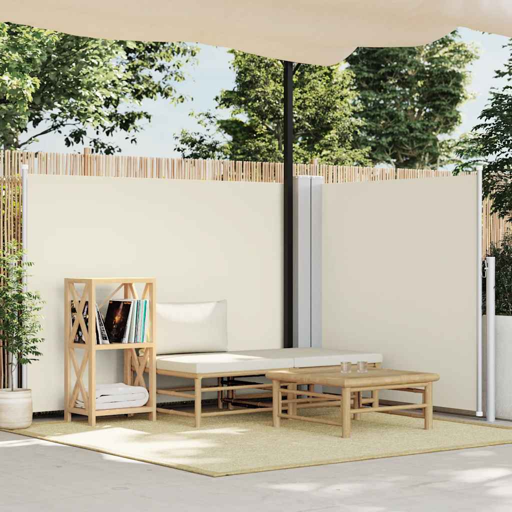 Retractable Side Awning Cream 140x1000 cm