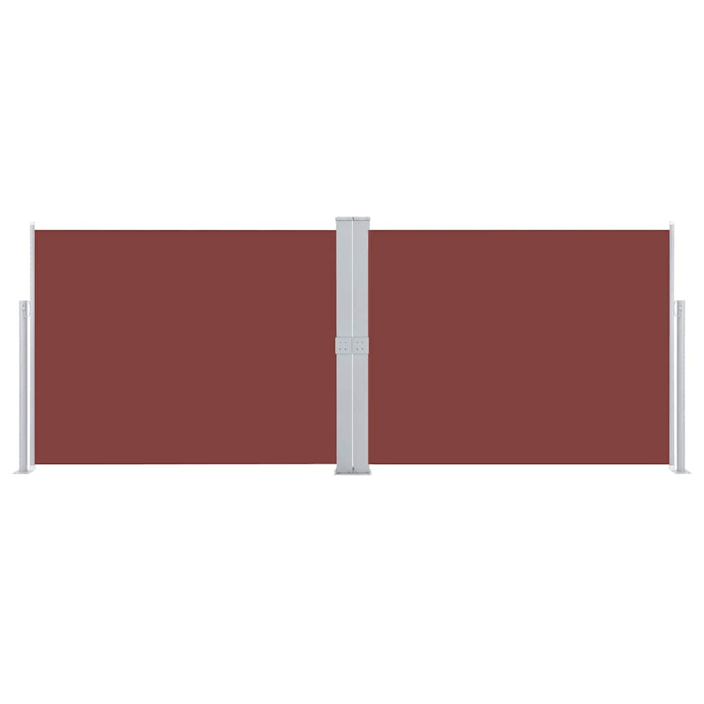 Retractable Side Awning Brown 140x1000 cm