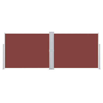 Retractable Side Awning Brown 140x1000 cm