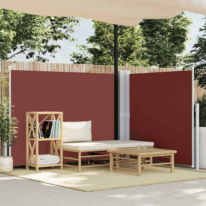 Retractable Side Awning Brown 140x1000 cm