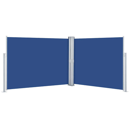 Retractable Side Awning Blue 140x1000 cm