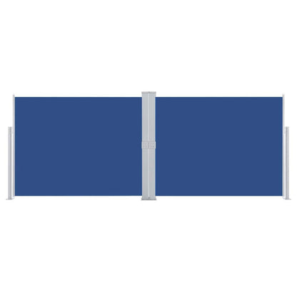 Retractable Side Awning Blue 140x1000 cm