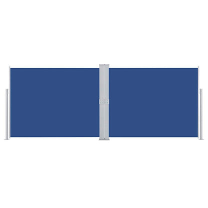 48488 vidaXL Retractable Side Awning Blue 140x1000 cm