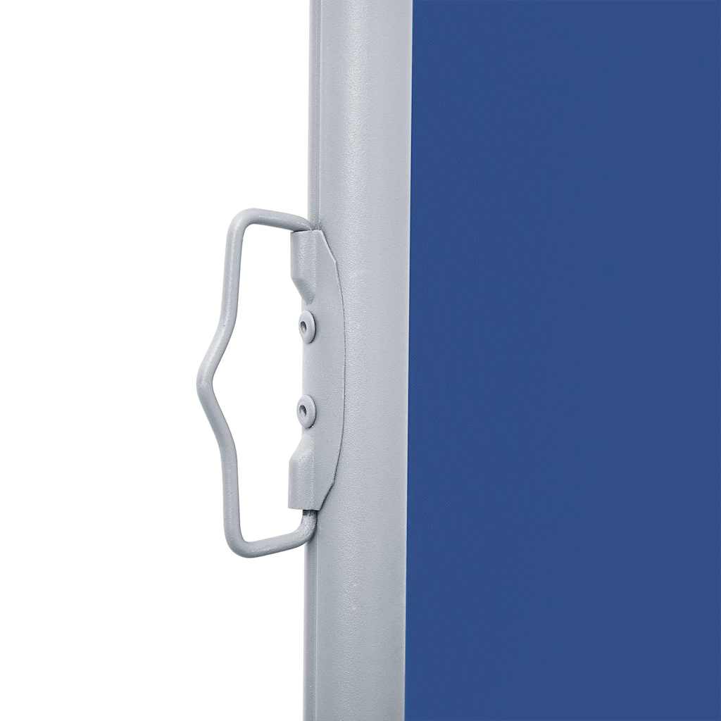 48488 vidaXL Retractable Side Awning Blue 140x1000 cm