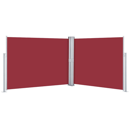 48489 vidaXL Retractable Side Awning Red 140x1000 cm