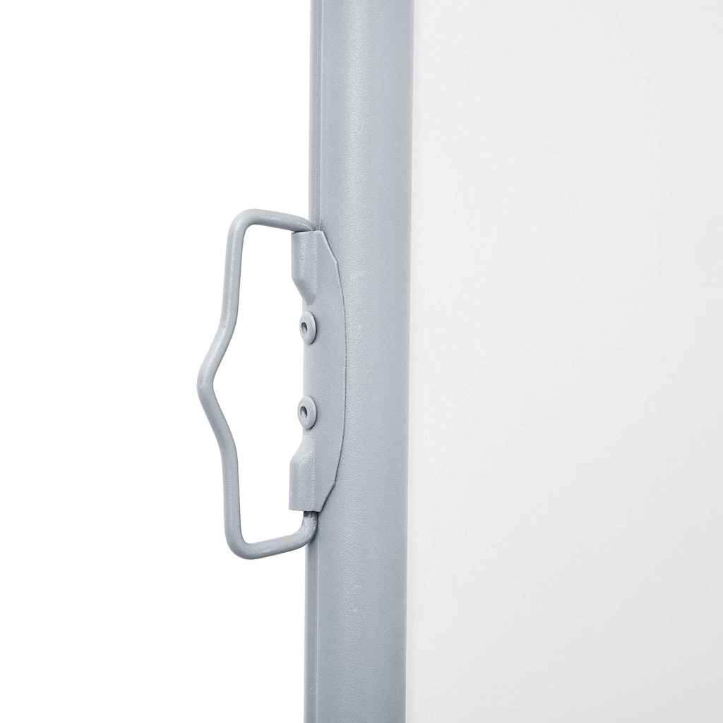 48491 vidaXL Retractable Side Awning Cream 170x1000 cm