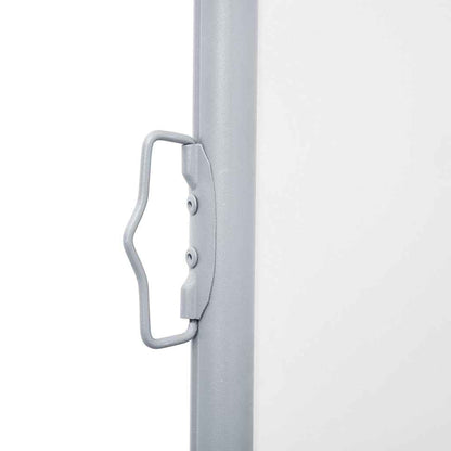 48491 vidaXL Retractable Side Awning Cream 170x1000 cm